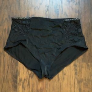 Adore Me Black Effie Contour Plus Bikini Bottoms